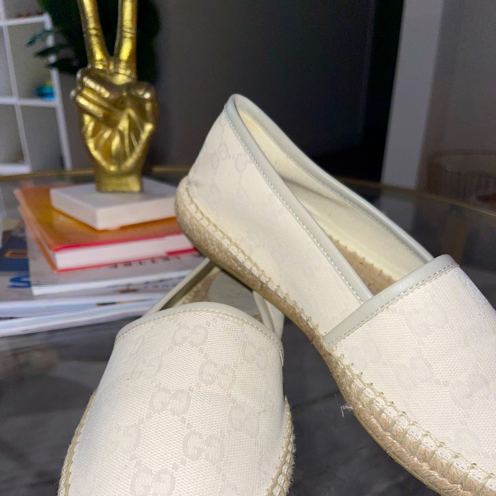 Gucci Cream Espadrilles